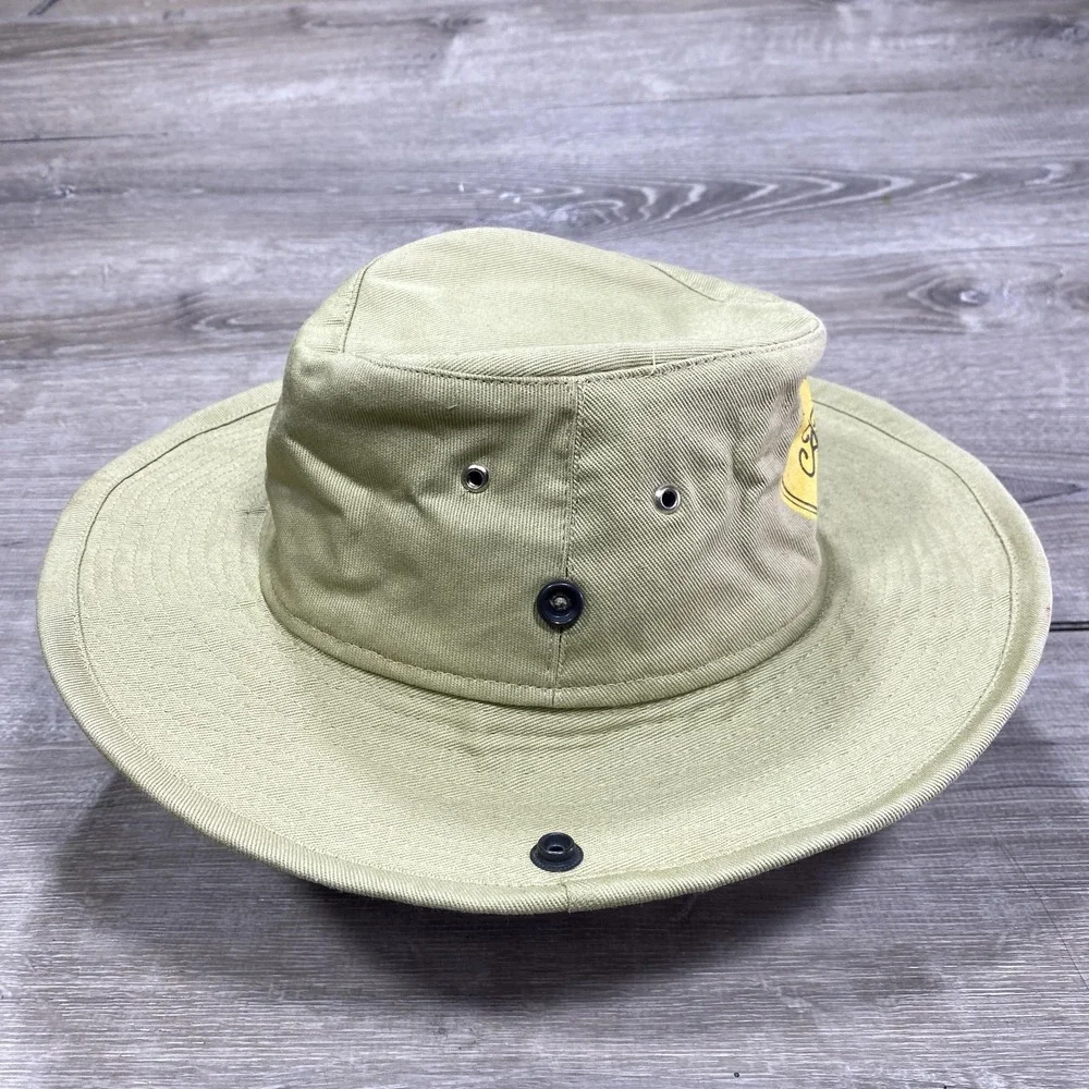 Abercrombie &‎ Kent Hat Boonie  Mens 7 1/2 Beige Safari Wide Brim Cotton